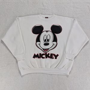 Vtg 90s Mickey Mouse Unlimited Jerry Leigh Crew Neck Sweatshirt Men's XL White